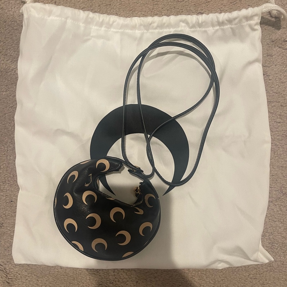Marine Serre Eclips small leather cross-body bag (Never Worn)